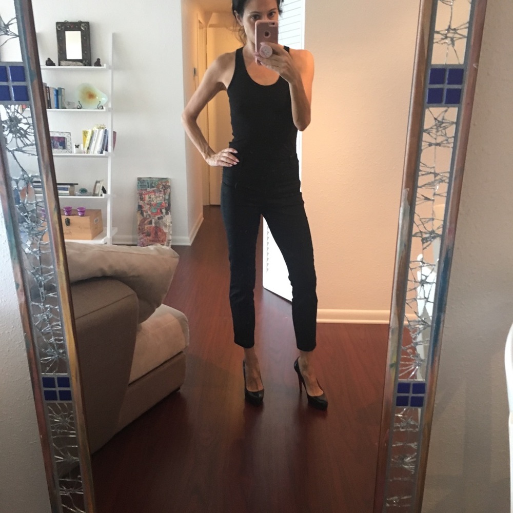 Slip ankle length pants